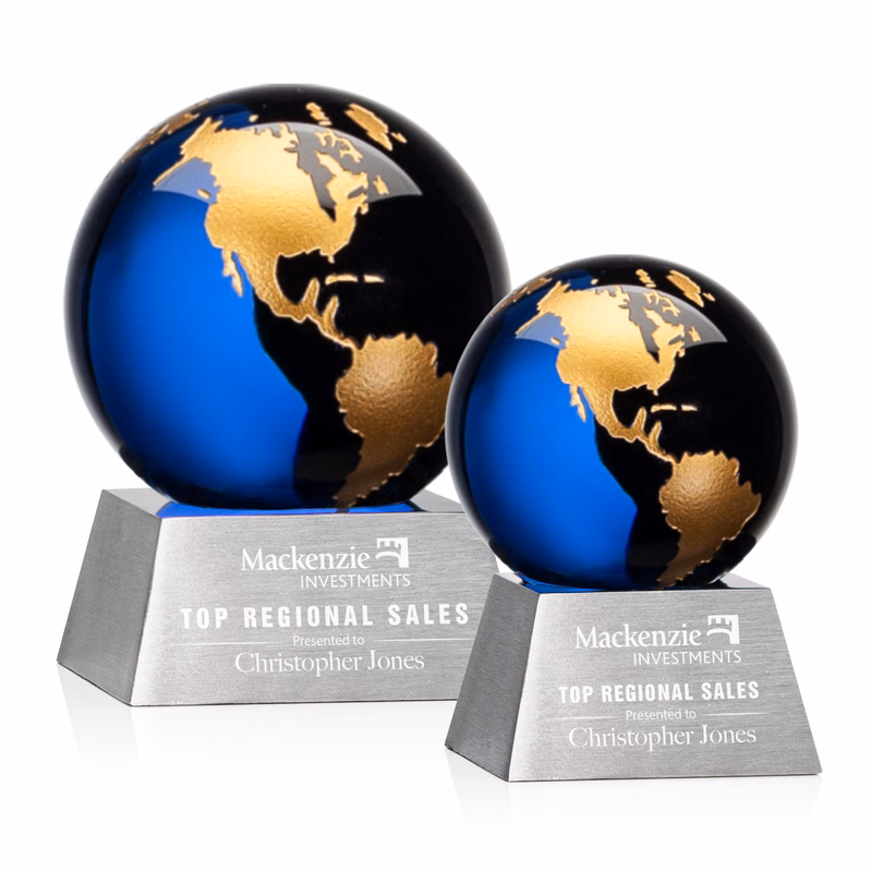 Ryegate Globe Award - Blue/Gold