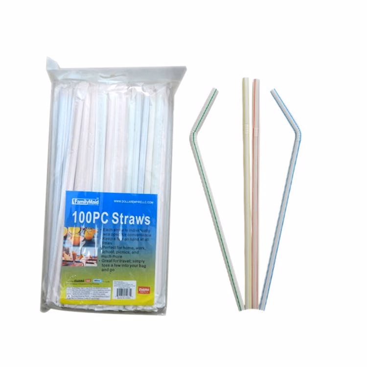Drinking Straws - Individually Wrapped Flex 100 Pack