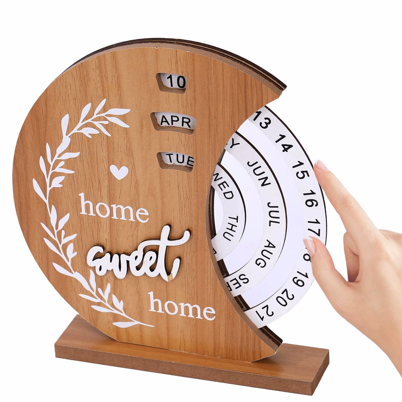 Wooden Desk Calendar