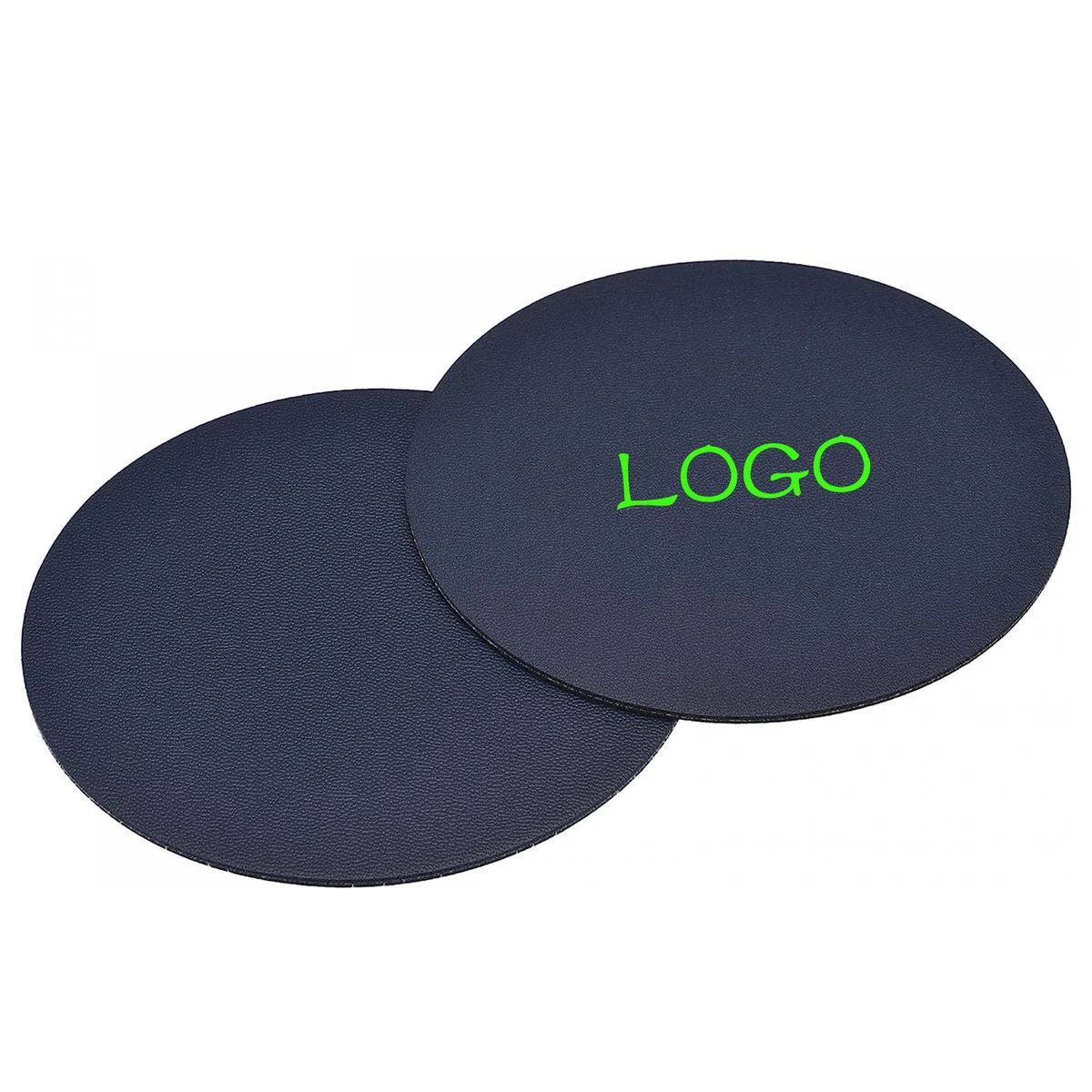 Faux Leather Round Place Mats And Coasters 1