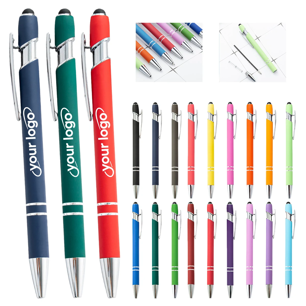 2-in-1 Metal Durable Ballpoint Pen 1