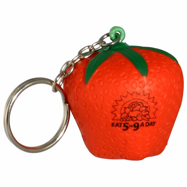 Strawberry Stress Reliever Key Chain
