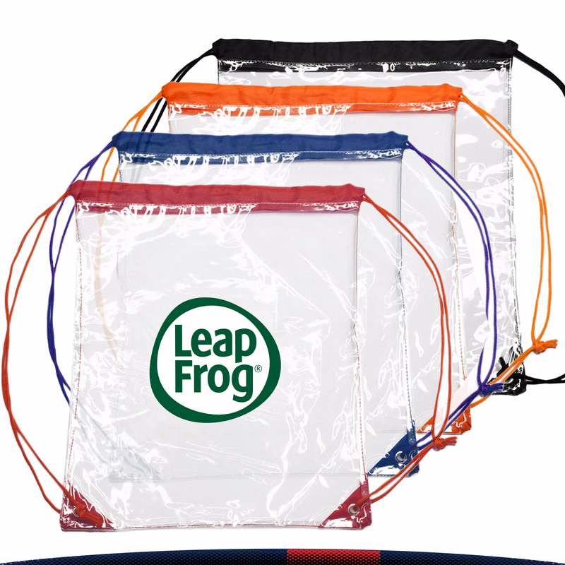 Clear Plastic Drawstring Backpacks