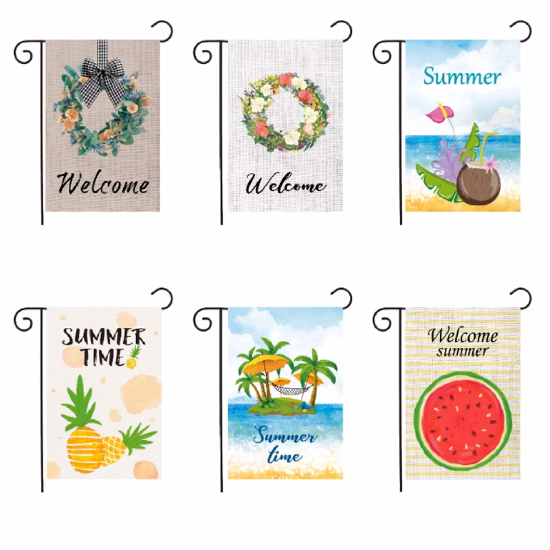Custom Hanging Flag MOQ 50PCS