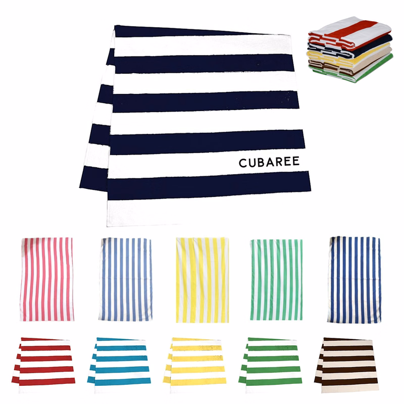 Striped Beach Towel 80" H x 40" W