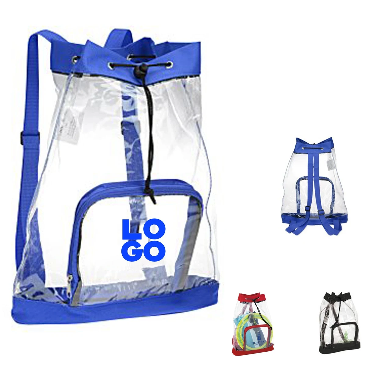 Clear Cinch Backpack 1