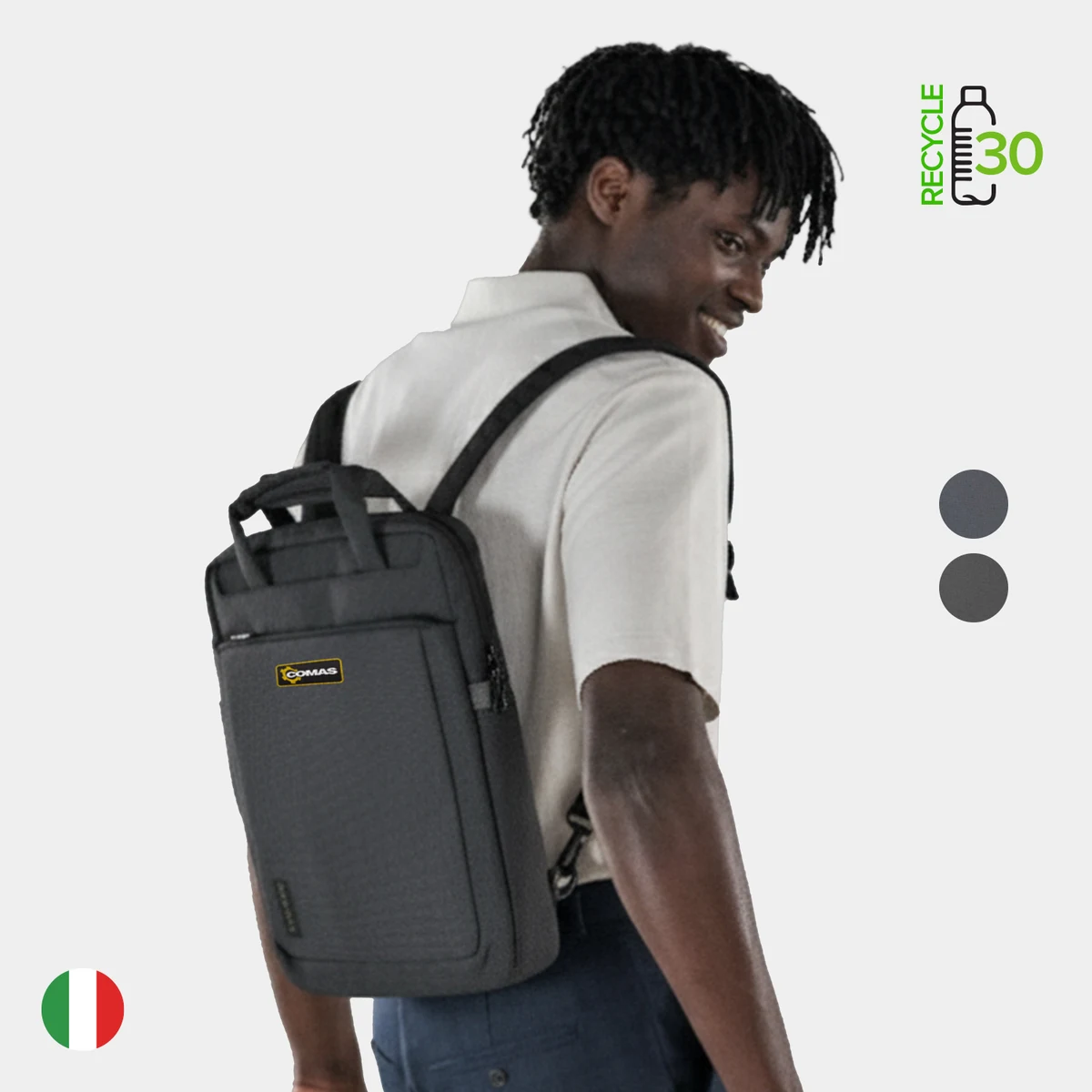 TUCANO® - Italy WORK OUT 4 Recycled Modern Business Slim Backpack Test 1