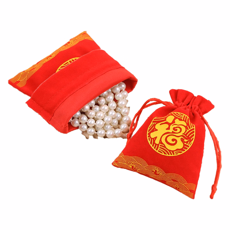 Red Lucky Drawstring Pouch