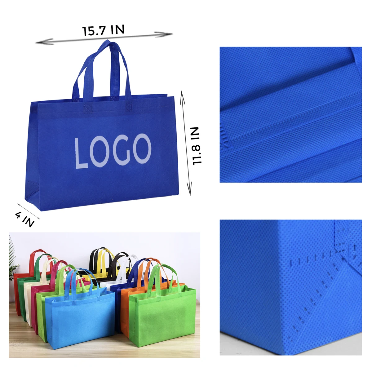 MOQ 10 PCS Durable Horizontal Non - Woven Bag 1