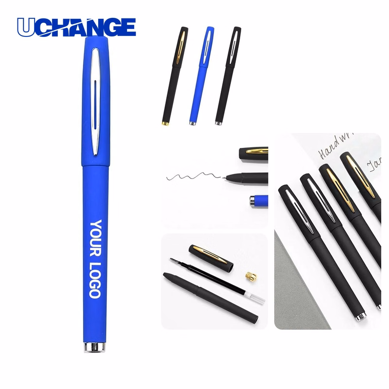 Plastic Ballpoint Pen with Steel Tip