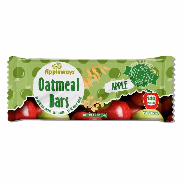 Appleways Soft Oatmeal Bars - Apple 1.2 oz