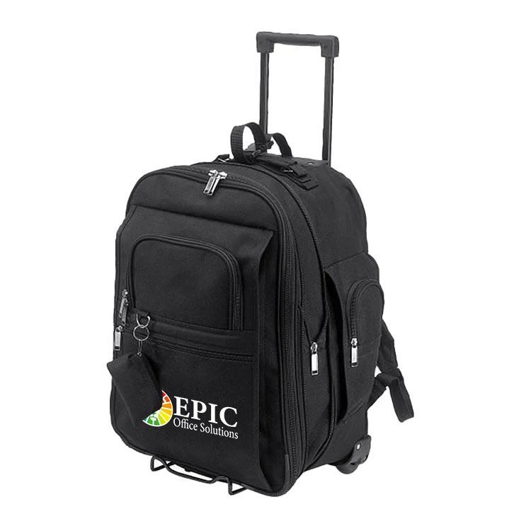 600D polyester Expandable Rolling Backpack 1