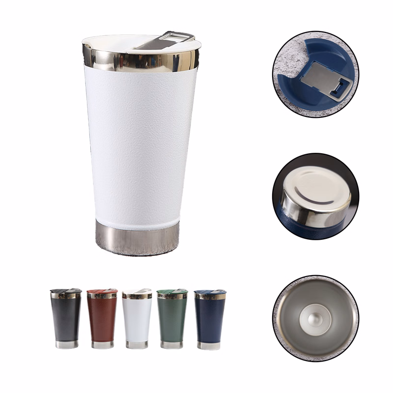 Insulated Stainless Steel Tumblers with Lid and Straw