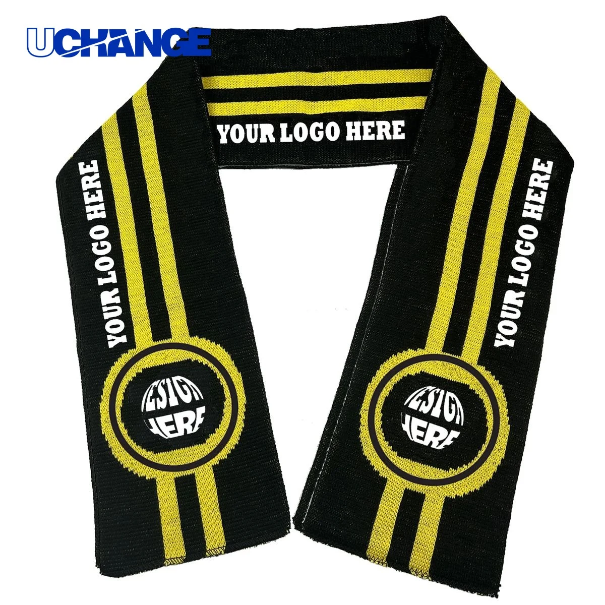 Double-Sided Knitted Stadium Sports Scarf 1