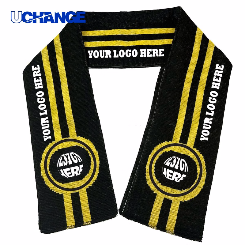 Double-Sided Knitted Stadium Sports Scarf