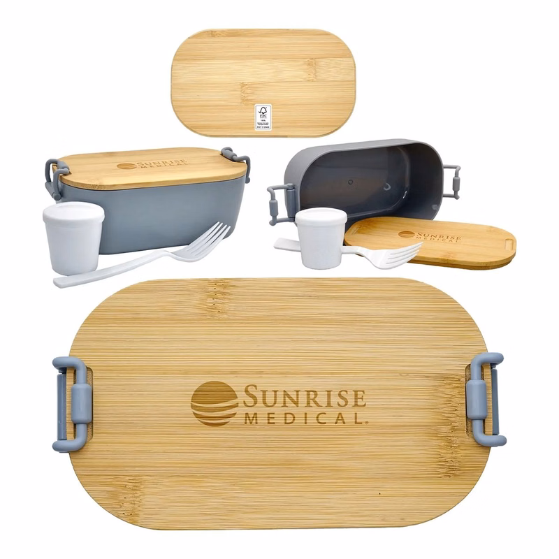 Engraved Bamboo Lunch Box