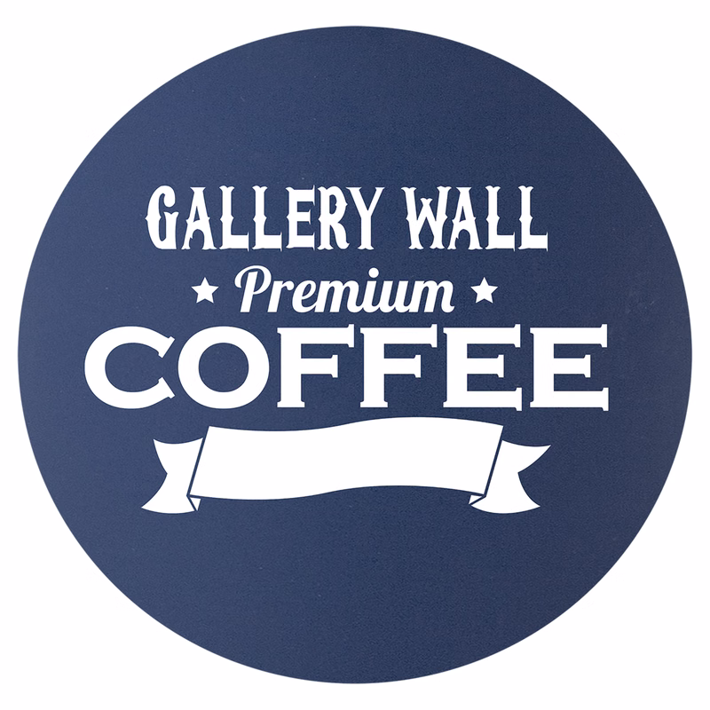 3 3/4" Round Navy Blue/White Silicone Coaster