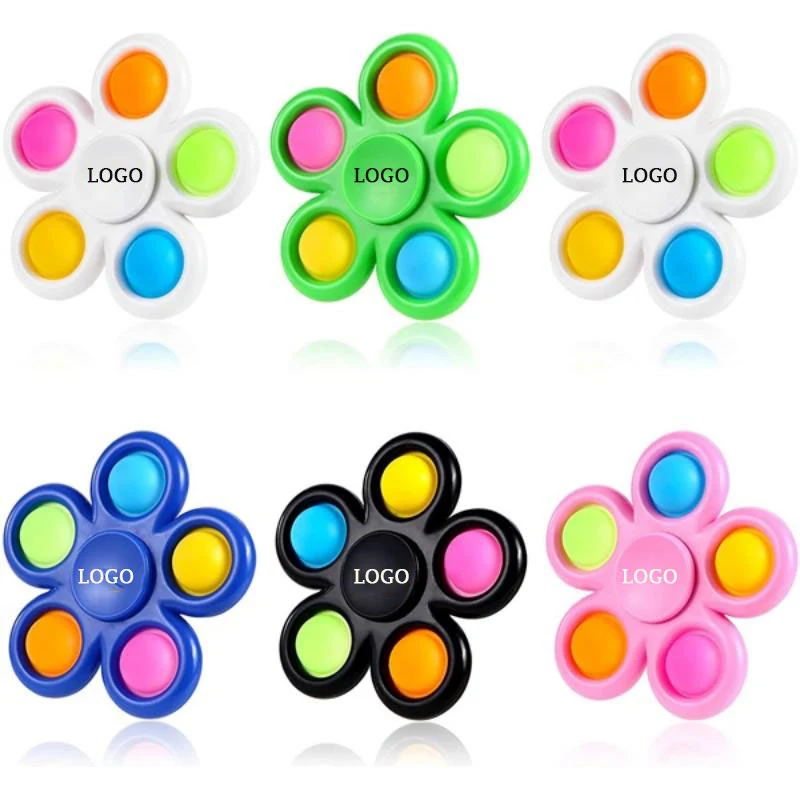 Five Bubbles Sensory Fidget Toys Push Bubble Pop Spinners 1