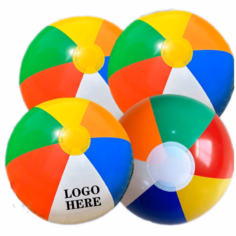 6" Multi-Colored Beach Ball