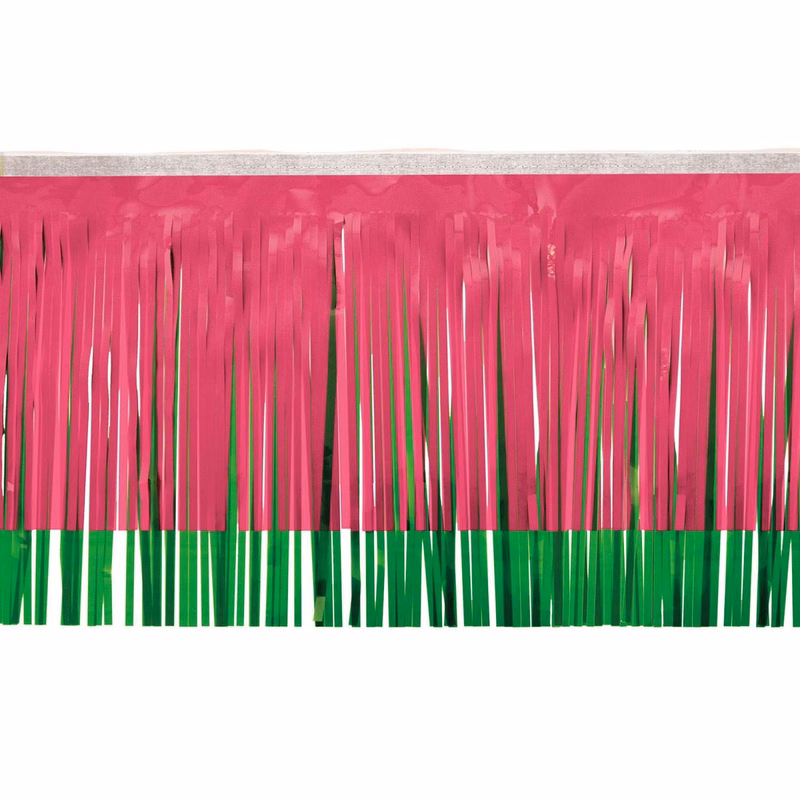 Victory Corps™ Standard Cerise & Grass Green Fringe (15")