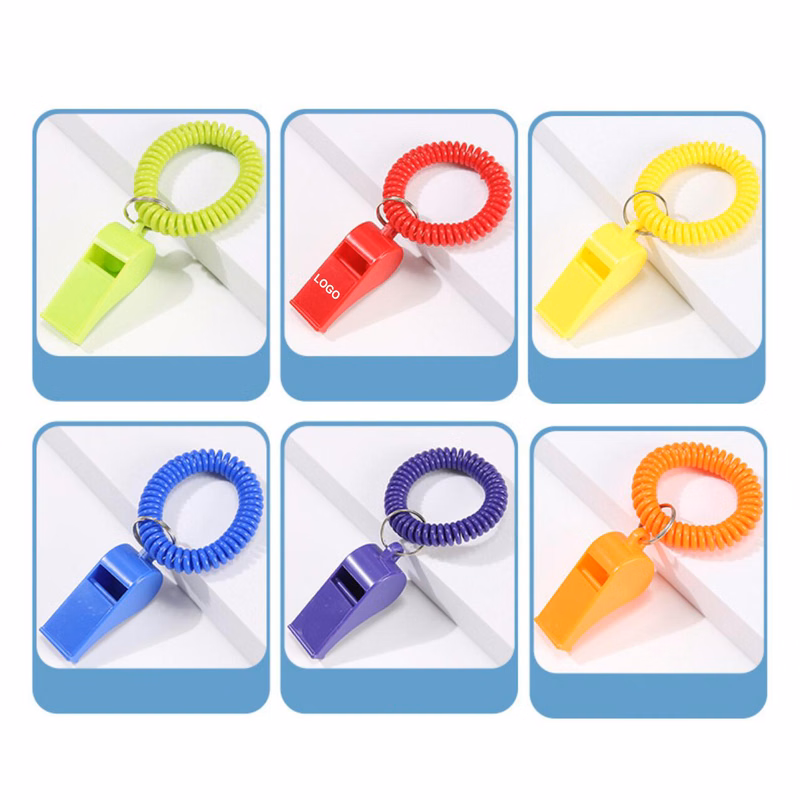 Whistle Key Chain With Coil