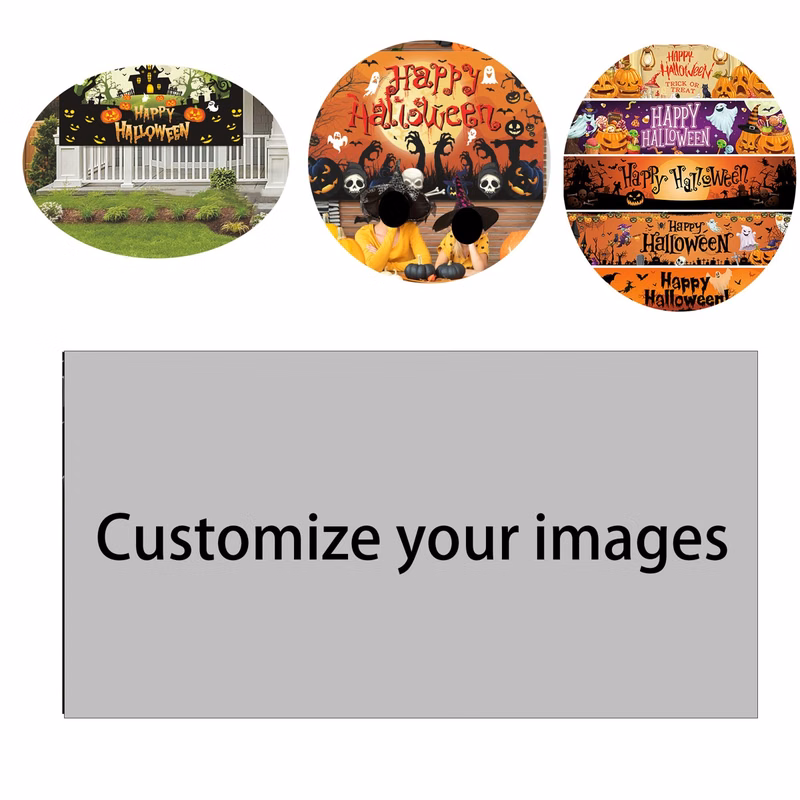 100D Polyester Custom Halloween Banner
