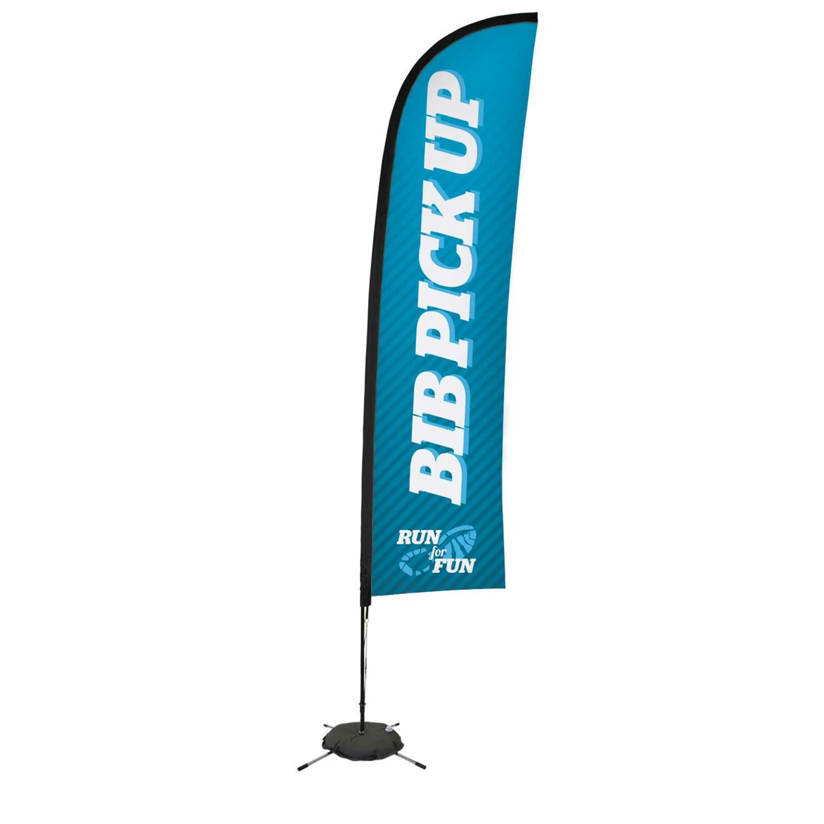 13' Premium Blade Sail Sign Kit (Single-Sided with Scissor Base) 1