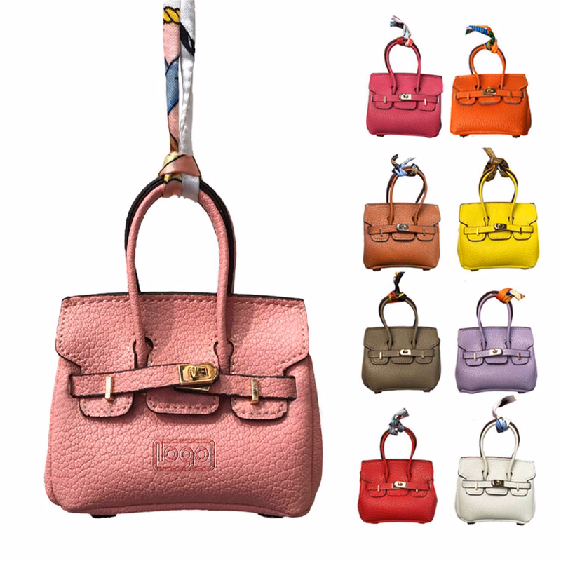 Fashion Mini Lipstick Car Keychain Platinum Pendant Wallet