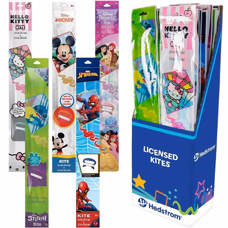 Assorted Character Kites 23"