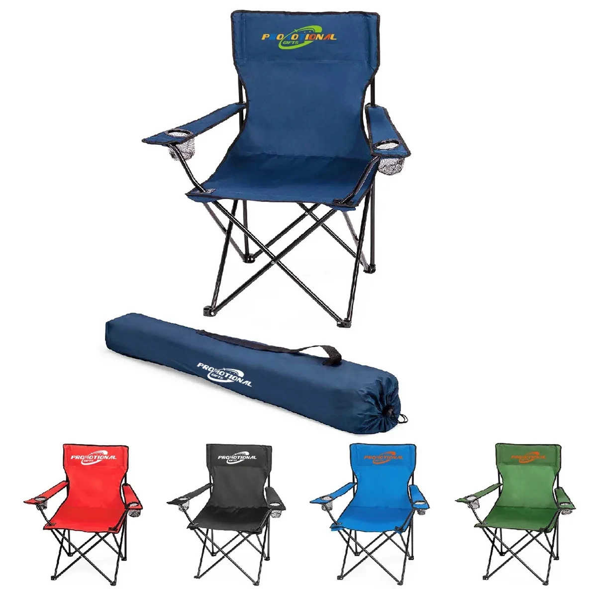 Oversized Camping Heavy Duty Folding Chair with Cup Holder 1