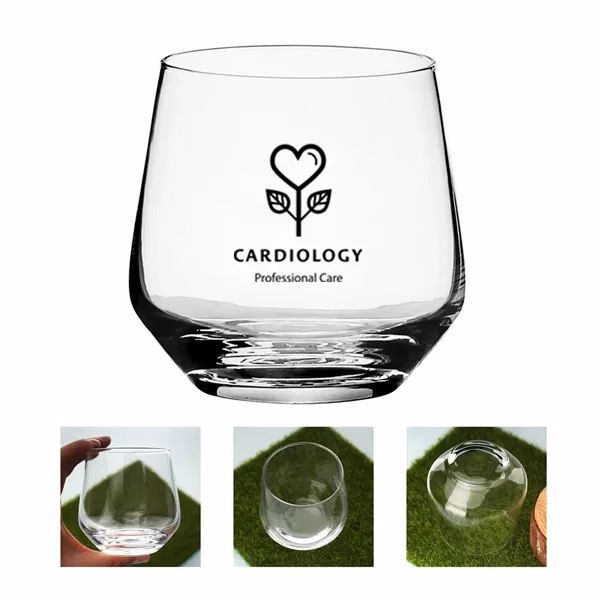 Custom 11 oz Premium Stemless Wine Glass — Elegant Corporate Gift & Event Item