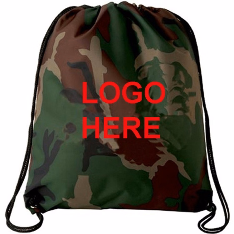 Camouflage Pattern Drawstring Backpack