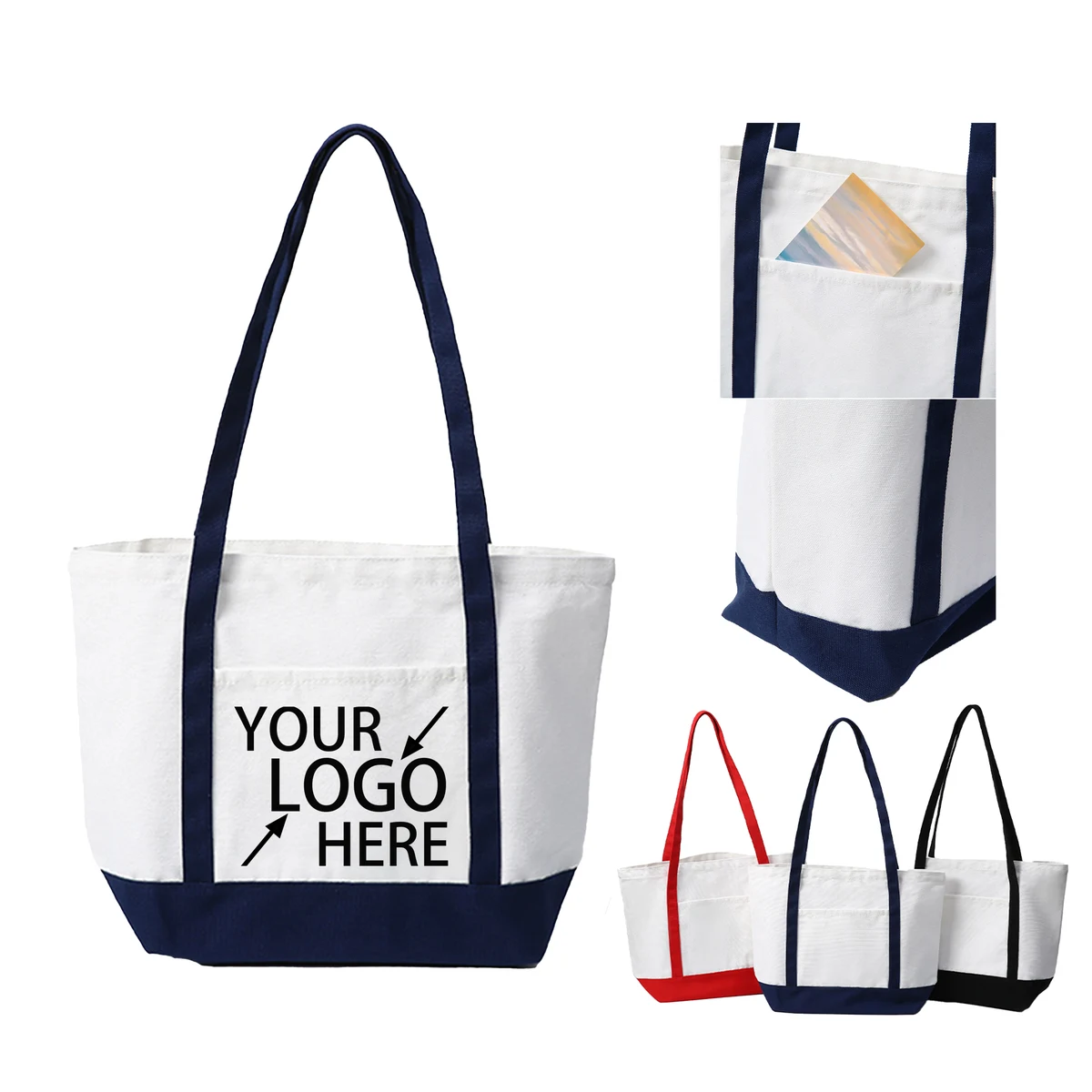 Stitched Canvas Tote Bag 1