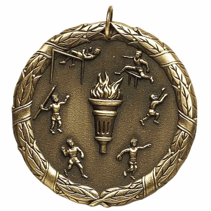 Track & Field XR200 Series Medal, 2"