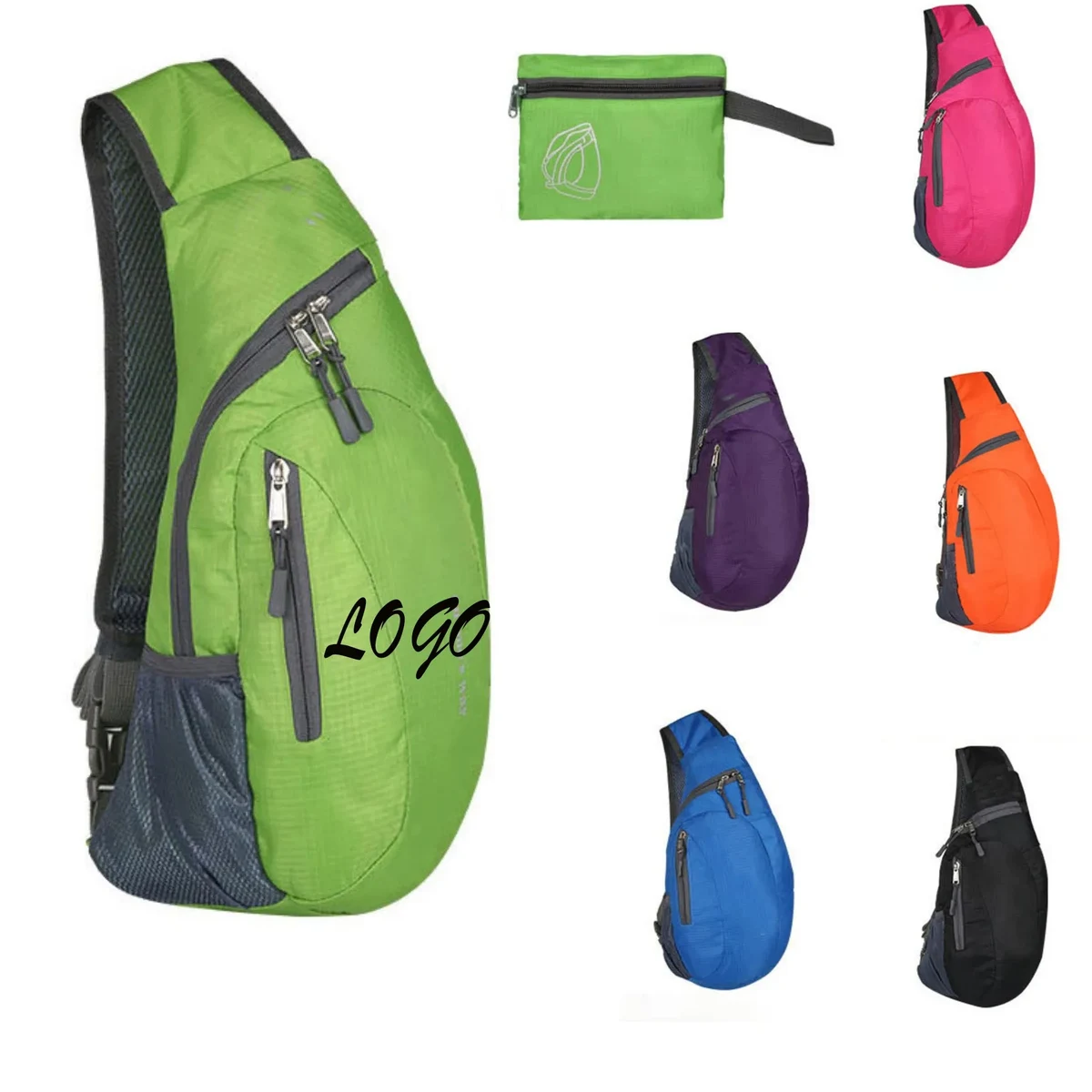 Collapsible One-shoulder Cross-body Outdoor Sports Backpack 1