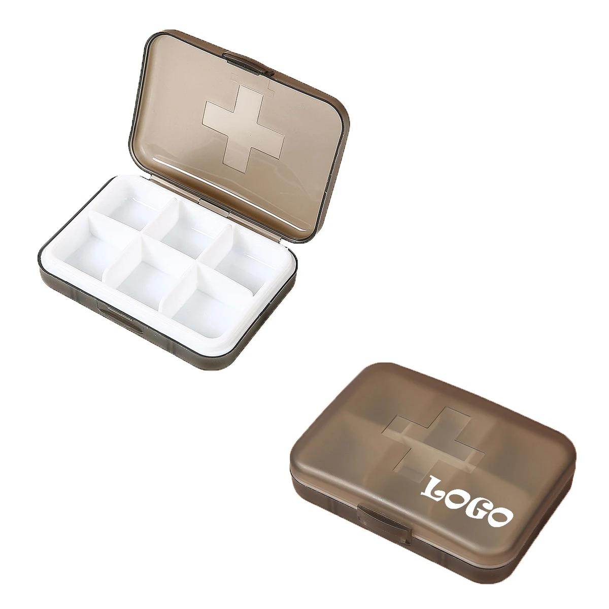 Moq25 Pp Material Medicine Storage Box W/6 Compartments 1