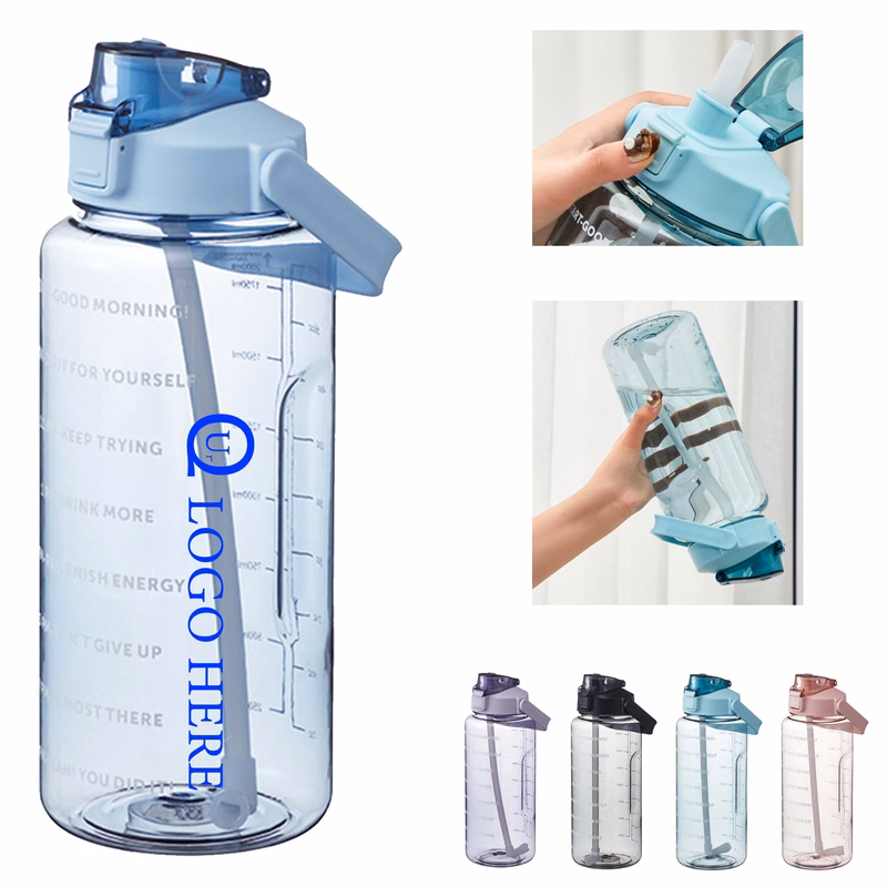 67.6 Oz Water Bottle W/ Straw