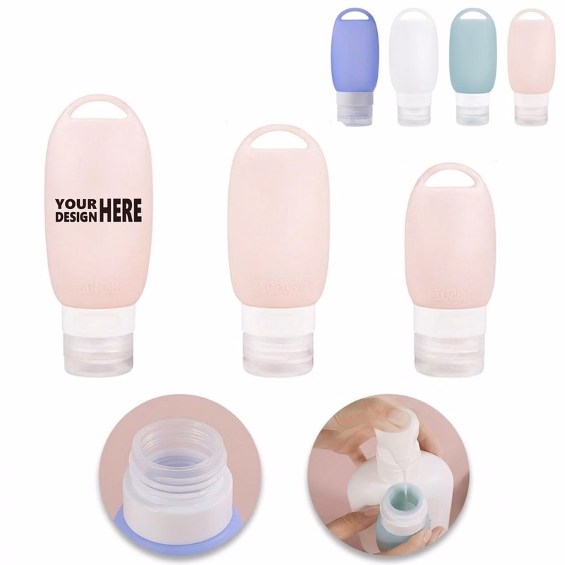 Food Grade Squeezable Silicone Travel Bottle, Refillable