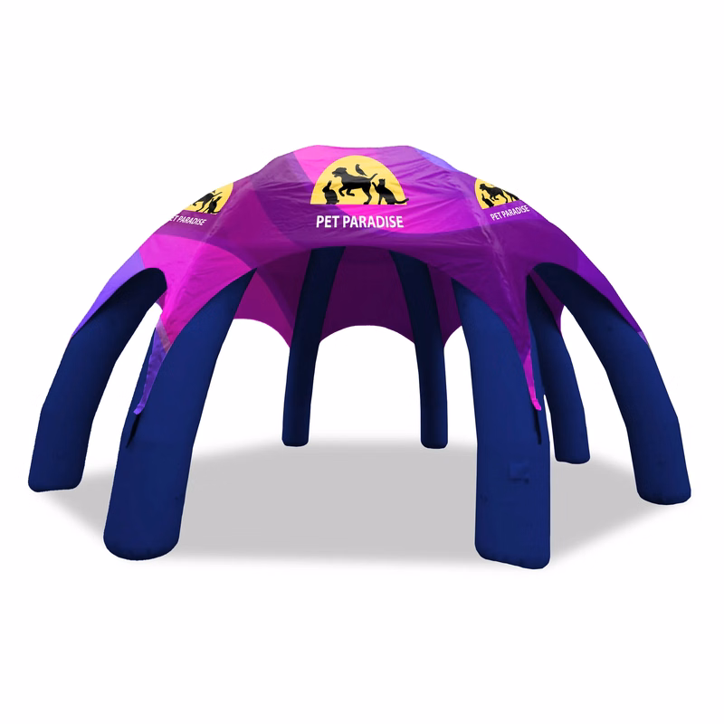 30' Custom Inflatable Spider Tent with 8 legs with Canopy