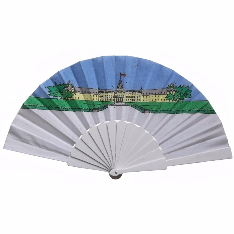 Plastic Fans With Fabric Surface
