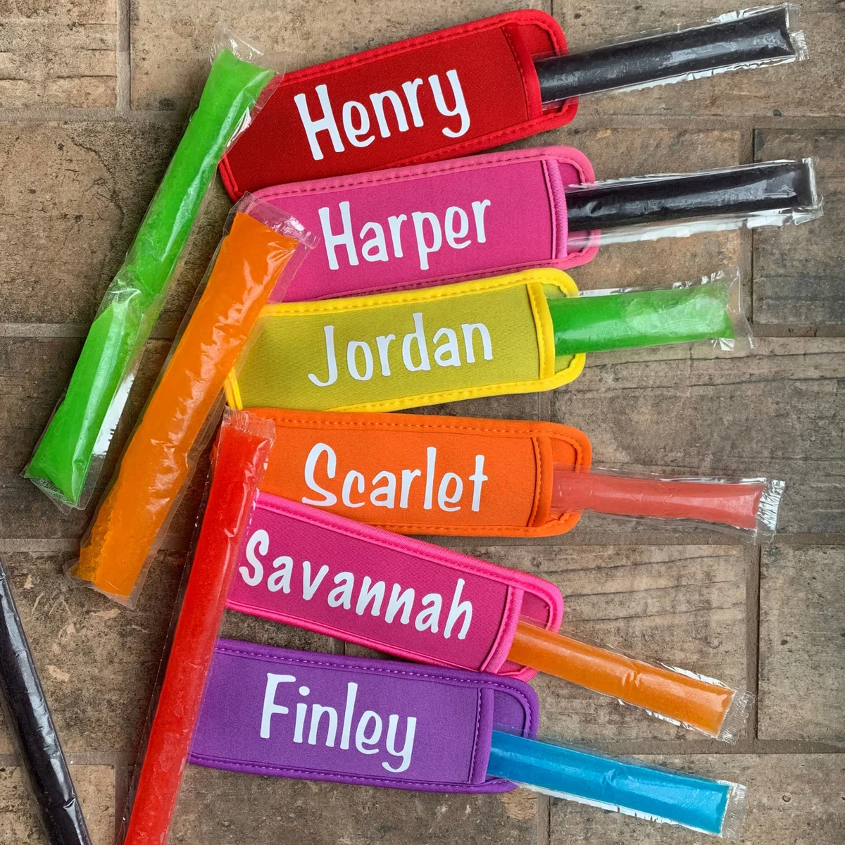 Neoprene Popsicle Holder, custom koozie with logo imprint 1