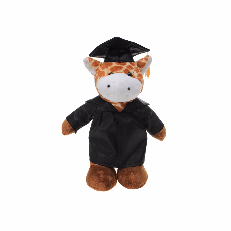 Soft Plush Giraffe in Graduation Cap & Gown Stuffed Animal
