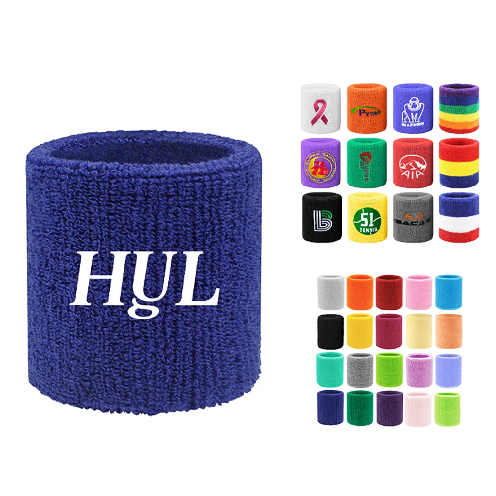 Solid Color Embroidered Wristband 1