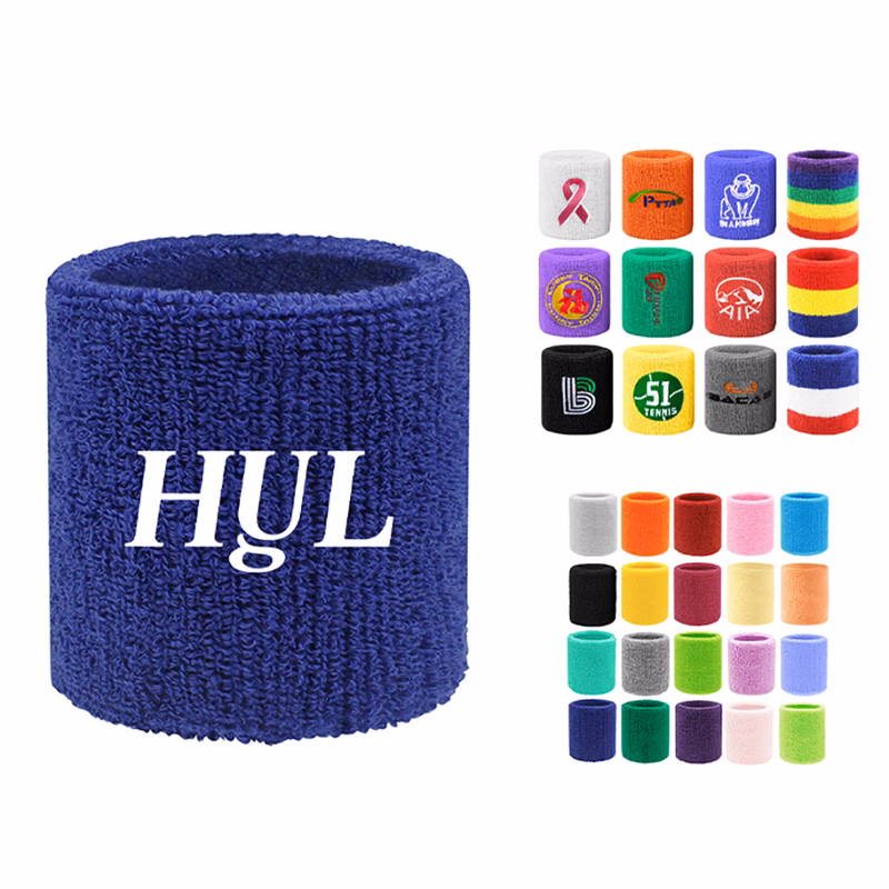 Solid Color Embroidered Wristband