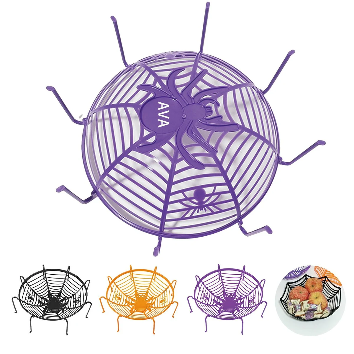 Halloween Spider Web Fruit Plate 1