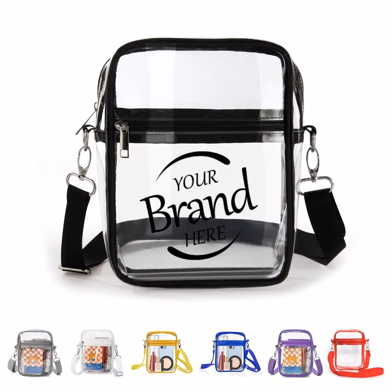 0.04Mm Thickness Recycled Pvc Clear Shoulder Bag