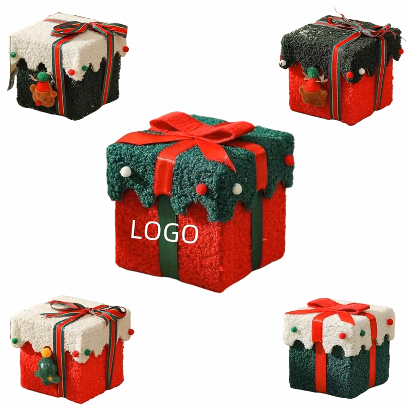 Fleece-covered  Thickened Christmas Gift Box