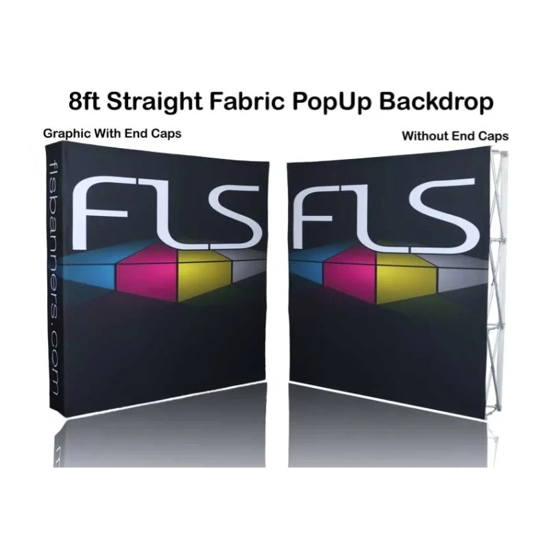 8ft Straight Frame Pop Up Display 1
