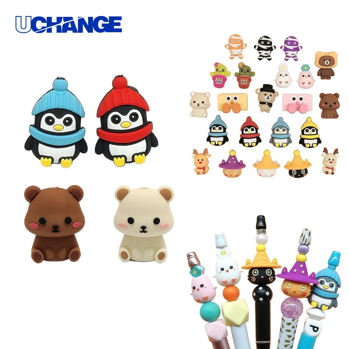 3D Silicone Beads Pen Accessories 1