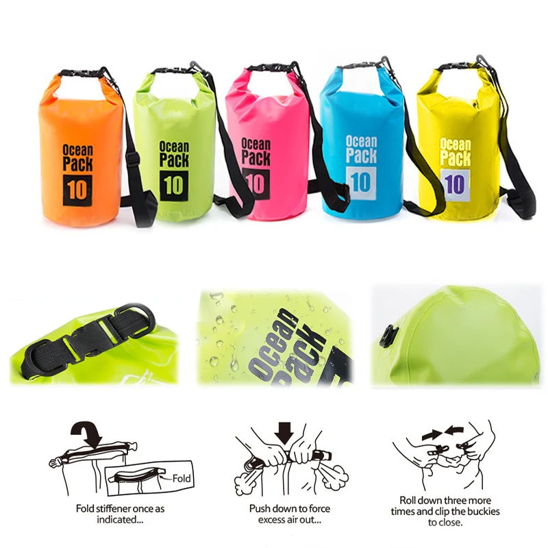 Floating 5 L Waterproof Dry Bag with Shoulder Strap 1